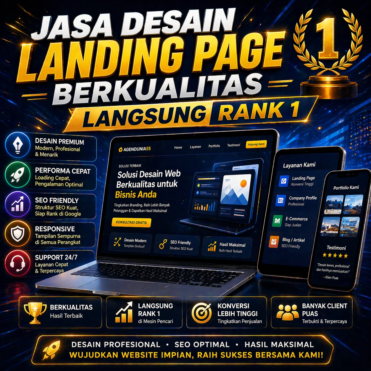 Landing Page sebagai Tempat Menjelaskan Cara Anda Mengelola Ekspektasi Hasil Tanpa Meruntuhkan Semangat Klien